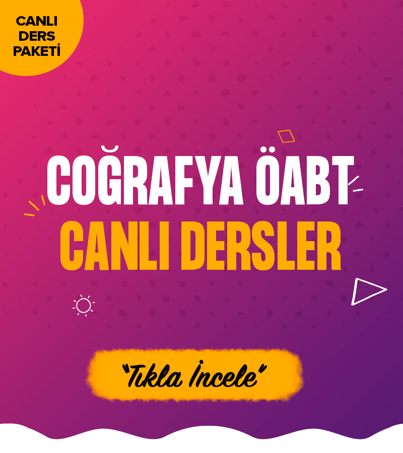 2025 COĞRAFYA ÖABT CANLI DERS